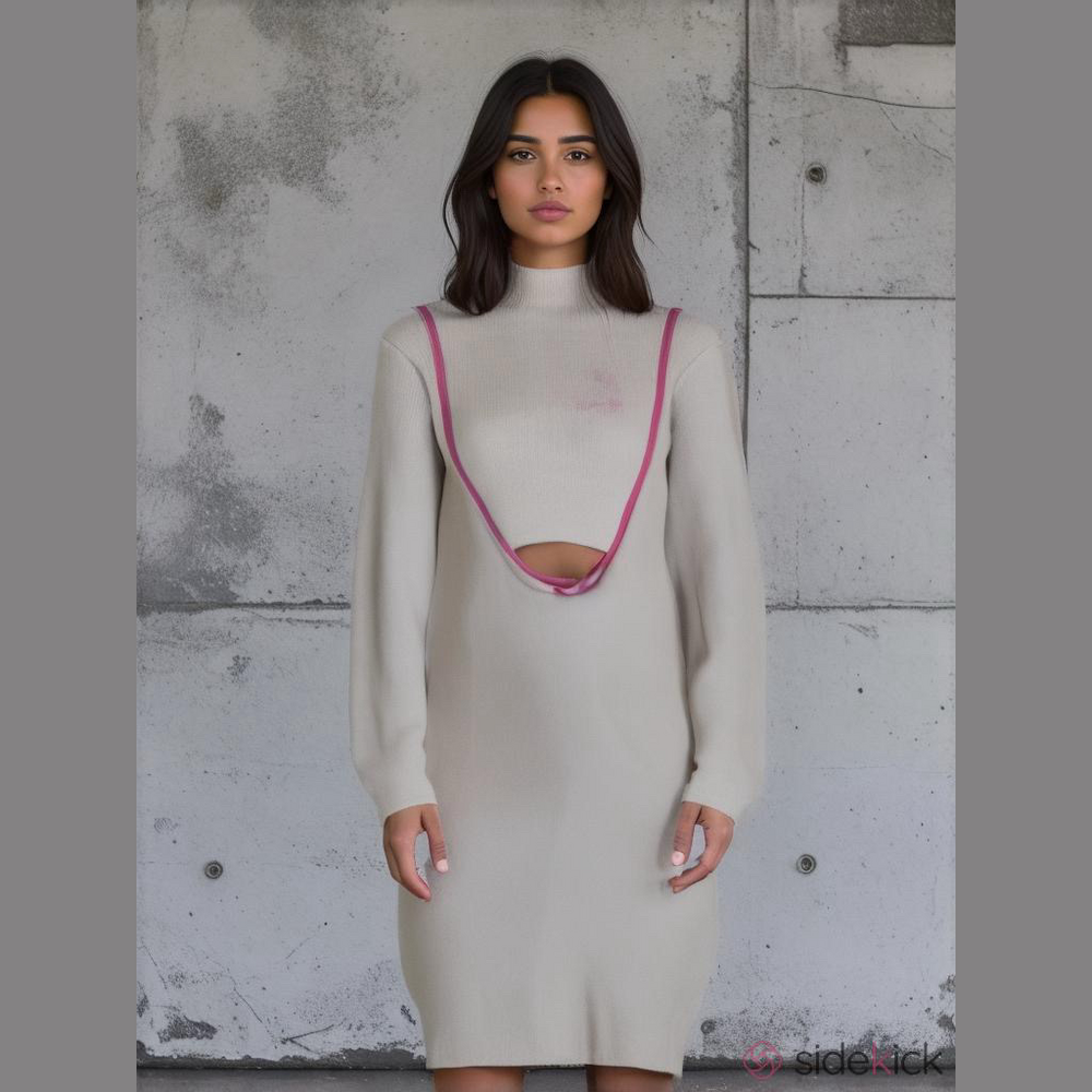 Keep Me Satisfied Midi Dress White Sweater Plus